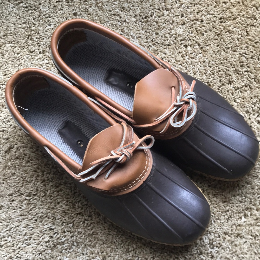 L.L. Bean  duck boots .
